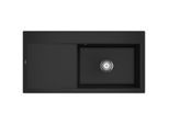 Villeroy und Boch Subway Style 60 Einbauspüle 336101J0 Becken rechts, Ablaufgarnitur mit Handbetätigung, 1000 x 510 mm, Chromite