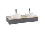 Villeroy & Boch Antao Waschtischunterschrank 1200x190x500mm L13153GK mit Beleuchtung mit Struktur FK/AP: GK/3