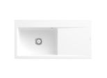 Villeroy und Boch Subway Style 60 Einbauspüle 336201RW Becken links, Ablaufgarnitur mit Handbetätigung, 1000 x 510 mm, Stone White