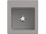 Villeroy und Boch Subway 45 XS Einbauspüle 678101KD mit Ablaufgarnitur, 475 x 510 mm, Handbetätigung, fossil CeramicPlus