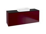 Villeroy und Boch Finion Waschtischunterschrank F32200HB 160x60,3cm, Abdeckplatte black matt, Peony Matt