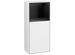 Villeroy und Boch Finion Seitenschrank G500PDGF 41,8x93,6cm, links, Emotion, Regal oben Black matt, Glossy white lacquer