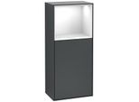 Villeroy und Boch Finion Seitenschrank G510GFHG 41,8x93,6cm, rechts, Emotion, Regal oben Glossy White, Midnight Blue Matt Lacquer