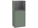 Villeroy und Boch Finion Seitenschrank G510GKGM 41,8x93,6cm, rechts, Emotion, Regal oben Anthracite Matt, Olive Matt Lacquer