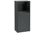 Villeroy und Boch Finion Seitenschrank F510PDHG 41,8x93,6x27cm, rechts, Regal oben Black matt, Midnight Blue Matt Lacquer