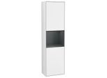 Villeroy und Boch Finion Hochschrank F470HGGF 41,8x151,6x27cm, rechts, Regal Midnight Blue Matt Lacquer, Glossy white lacquer