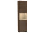 Villeroy und Boch Finion Hochschrank F470PCGN 41,8x151,6x27cm, rechts, Regal Oak Venerr, Walnut veneer