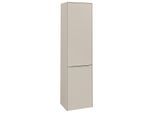 Villeroy und Boch Subway 3.0 Hochschrank C59200VN 40x171x36,2cm, Schanier links/Griff Aluminium glänzend, cashmere grey