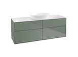 Villeroy und Boch Finion Waschtischunterschrank GA9100GM 160x60,3cm, Emotion, Abdeckplatte white matt, Olive Matt Lacquer