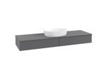 Villeroy & Boch Antao Waschtischunterschrank 1600x190x500mm K14110GK mit Struktur FK/AP: GK/0