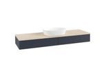 Villeroy & Boch Antao Waschtischunterschrank 1600x190x500mm L14113HG mit Beleuchtung mit Struktur FK/AP: HG/3