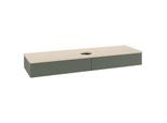 Villeroy und Boch Antao Waschtisch-Unterschrank K14113HL 160x19x50cm, Waschbeckenplattenfarbe botticino, leaf green matt lacquer