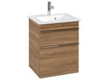 Villeroy und Boch Venticello Waschtisch-Unterschrank A92201RH 46,6x59x42,5cm, Griff Chrom, Kansas Oak