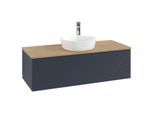 Villeroy & Boch Antao Waschtischunterschrank 1200x360x500mm L32151HG mit Beleuchtung mit Struktur FK/AP: HG/1