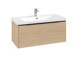 Villeroy und Boch Subway 3.0 Waschtisch-Unterschrank C56901VJ 97,3x42,9x47,8cm, ohne LED/Griff Volcano black, nordic oak