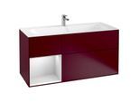 Villeroy und Boch Finion Waschtischunterschrank G060MTHB 119,6x59,1cm, Emotion, Regal links White matt lacquer, Peony Matt