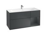 Villeroy und Boch Finion Waschtischunterschrank G070HGHG 119,6x59,1cm, Emotion, Regal rechts Midnight Blue Matt Lacquer, Midnight Blue Matt Lacquer