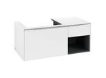 Villeroy und Boch Subway 3.0 Waschtisch-Unterschrank C57200VF 100,1x42,25x51,6cm, ohne LED/Griff Aluminium glänzend, pure white