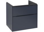 Villeroy und Boch Subway 3.0 Waschtisch-Unterschrank C576L1VQ 62,2x57,6x47,8cm, mit LED/Griff Volcano black, marine blue