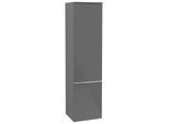 Villeroy und Boch Venticello Hochschrank A95101FP 40,4 x 154,6 x 37,2 cm, links, Griff Chrom, Glossy Grey