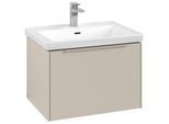 Villeroy und Boch Subway 3.0 Waschtisch-Unterschrank C575L2VN 62,2x42,9x47,8cm, mit LED/Griff monochrom, cashmere grey