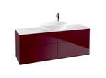 Villeroy und Boch Finion Waschtischunterschrank F97100HB 160x60,3cm, Abdeckplatte white matt, Peony Matt