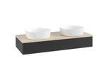 Villeroy & Boch Antao Waschtischunterschrank 1200x190x500mm L13113PD mit Beleuchtung mit Struktur FK/AP: PD/3
