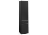 Villeroy und Boch Subway 3.0 Hochschrank C59000VL 40x171x36,2cm, Schanier links/Griff Aluminium glänzend, volcano black