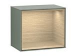 Villeroy und Boch Finion Regalmodul G580PCGM 41,8x35,6x27cm, Emotion, Regal Oak Veneer, Olive Matt Lacquer