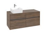 Villeroy und Boch Collaro Waschtischunterschrank C04200VH 120 x 54,8 x 50 cm, Waschtisch links, Arizona Oak