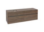 Villeroy und Boch Collaro Waschtischunterschrank C05000VH 160 x 54,8 x 50 cm, Waschtisch links, Arizona Oak
