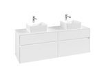 Villeroy und Boch Collaro Waschtischunterschrank C05200MS 160 x 54,8 x 50 cm, für 2 Waschtische, White Matt