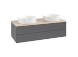 Villeroy & Boch Antao Waschtischunterschrank 1200x360x500mm L24013GK mit Beleuchtung FK/AP: GK/3