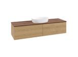 Villeroy & Boch Antao Waschtischunterschrank 1600x360x500mm L36112HN mit Beleuchtung mit Struktur FK/AP: HN/2