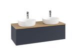 Villeroy & Boch Antao Waschtischunterschrank 1200x360x500mm L35151HG mit Beleuchtung mit Struktur FK/AP: HG/1