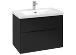 Villeroy und Boch Subway 3.0 Waschtisch-Unterschrank C57401VL 77,2x57,6x47,8cm, ohne LED/Griff Volcano black, volcano black