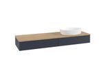 Villeroy & Boch Antao Waschtischunterschrank 1600x190x500mm L16111HG mit Beleuchtung mit Struktur FK/AP: HG/1