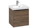 Villeroy und Boch Subway 3.0 Waschtisch-Unterschrank C58101VH 42,3x42,9x37,75cm, Schanier links/Griff Volcano black, arizona oak