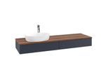 Villeroy & Boch Antao Waschtischunterschrank 1600x190x500mm L15152HG mit Beleuchtung mit Struktur FK/AP: HG/2