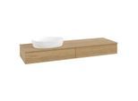 Villeroy & Boch Antao Waschtischunterschrank 1600x190x500mm L15011HN mit Beleuchtung FK/AP: HN/1
