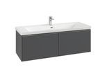 Villeroy und Boch Subway 3.0 Waschtisch-Unterschrank C60102VR 127,2x42,9x47,8cm, ohne LED/Griff monochrom, graphite