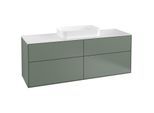 Villeroy und Boch Finion Waschtischunterschrank G32100GM 160x60,3cm, Emotion, Abdeckplatte white matt, Olive Matt Lacquer