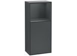 Villeroy und Boch Finion Seitenschrank G500HGHG 41,8x93,6cm, links, Emotion, Regal oben Midnight Blue Matt, Midnight Blue Matt Lacquer