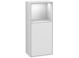 Villeroy und Boch Finion Seitenschrank F500MTMT 41,8x93,6x27cm, links, Regal oben White Matt, White matt lacquer