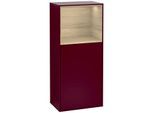 Villeroy und Boch Finion Seitenschrank F500PCHB 41,8x93,6x27cm, links, Regal oben Oak Veneer, Peony Matt