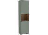 Villeroy und Boch Finion Hochschrank G460GNGM 41,8x151,6cm, links, Emotion, Regal Walnut Veneer, Olive Matt Lacquer