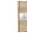 Villeroy und Boch Finion Hochschrank F470MTPC 41,8x151,6x27cm, rechts, Regal White Matt Lacquer, Oak Veneer