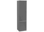 Villeroy und Boch Venticello Hochschrank A95111FP 40,4 x 154,6 x 37,2 cm, rechts, Griff Chrom, Glossy Grey