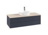Villeroy & Boch Antao Waschtischunterschrank 1200x360x500mm L21153HG mit Beleuchtung mit Struktur FK/AP: HG/3