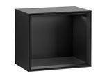 Villeroy und Boch Finion Regalmodul G580PDPD 41,8x35,6x27cm, Emotion, Regal Black Matt, Black matt lacquer